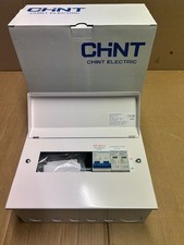 Chint Metal consumer unit NX3-10MS-SPD 6 useable ways 100A isolator and SPD