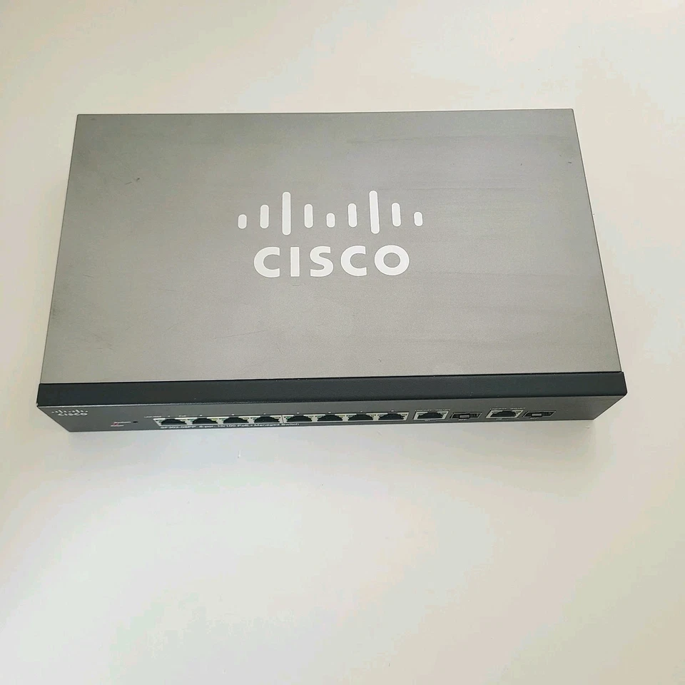 Cisco SF302-08PP-K9 V02 8-Port 10/100 PoE + Managed Switch *NO ADAPTER* - Image 2 of 4