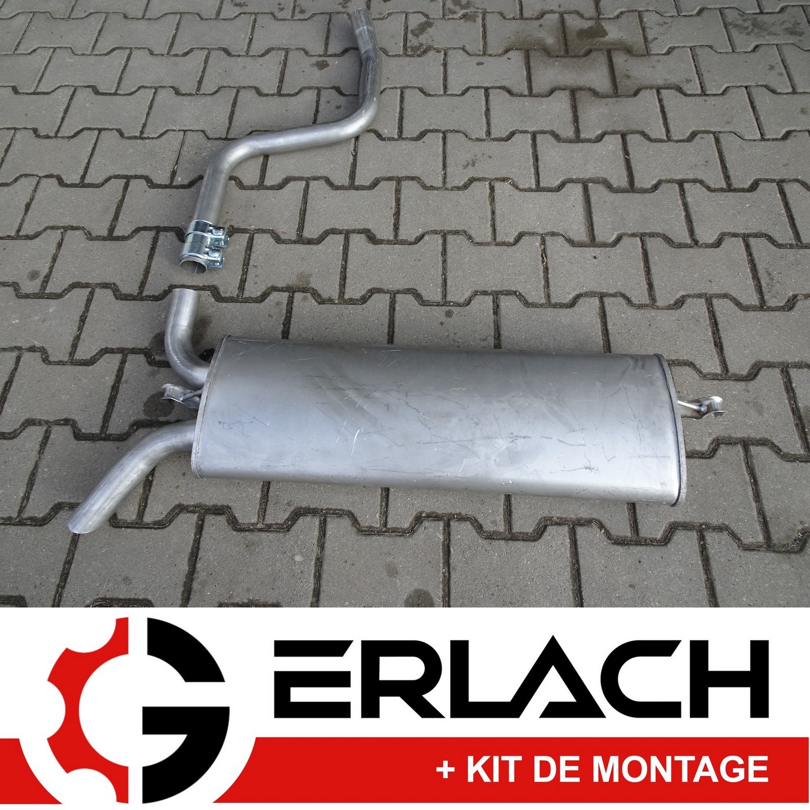 Silencieux arrière silencieux en acier pour Mercedes 124 T-Model 200TD 903