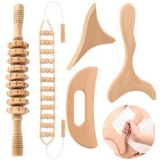 5 in 1 Wood Therapy Massage Tools Lymphatic Drainage Massager for Muscle