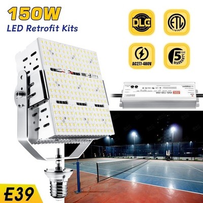 480V -150W LED Retrofit Kits Light Commercial Shoebox Replacement Lamp -E39 Base