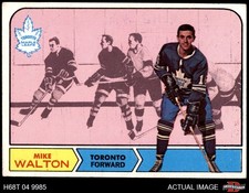 1968 Topps #132 Mike Walton Maple Leafs 6 - EX/MT