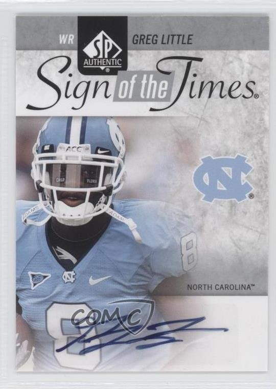 2011 SP Authentic Sign of the Times Greg Little #ST-GL Rookie Auto RC 0f7