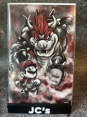 FAME: CHRIS PRATT CVR-C SCOTT & KEN FANEXPO DALLAS MARIO RED CLR SPLASH LT 49/50