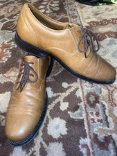 George Men's Branford Casual Dress Oxford shoes in tan leather 10 I