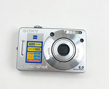 Sony Cyber-shot DSC-W50 6.0MP Digital Camera - Silver for sale