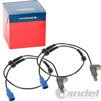 2X Bremi ABS-SENSOR Raddrehzahl Hinten Passend FÜR Peugeot 206 Links+Rechts |