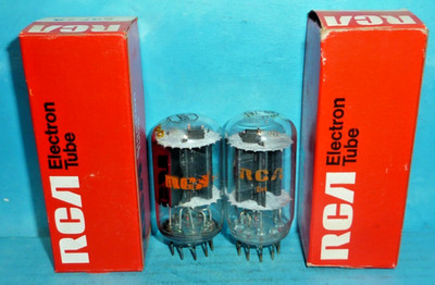 2 RCA 6GF7A Tubes Halo Getter Tests Good