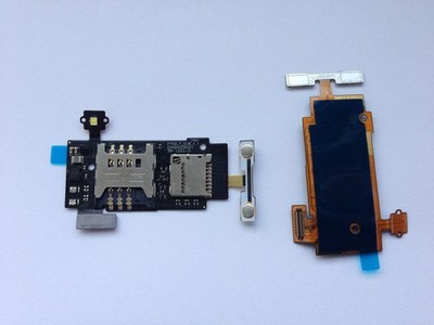 LG Optimus L7 P700 Sim Karte Card SD Speicherkarte Leser Reader LED Blitz Volume