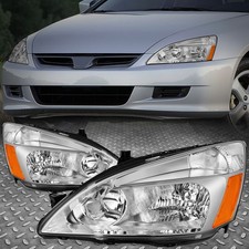 For 03-07 Honda Accord Sedancoupe Oe Style Chromeamber Headlight Assembly Pair For 03-07 Honda Accord Sedancoupe Oe Style Chromeamber Headlight Assembly Pair