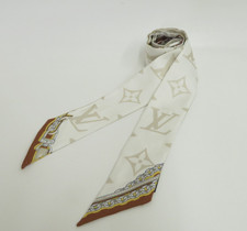 Autentica sciarpa di seta con fascia monogramma LOUIS VUITTON I#46591