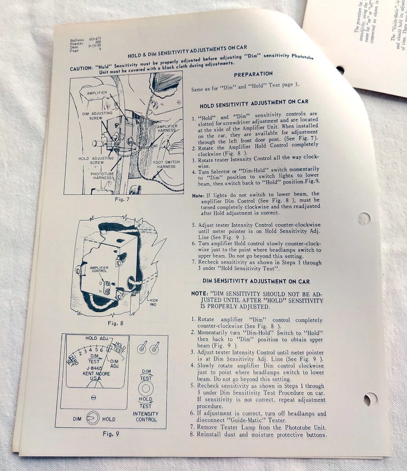 Pontiac Bonneville Catalina 1960 original GM Guide-Matic información de servicio/reparación nuevo en stock Foto 3 de 4