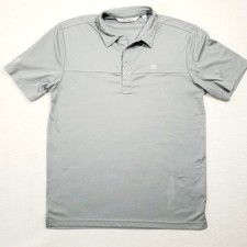 Travis Mathew Polo Shirt Mens Large Gray Short Sleeve Performance Golf