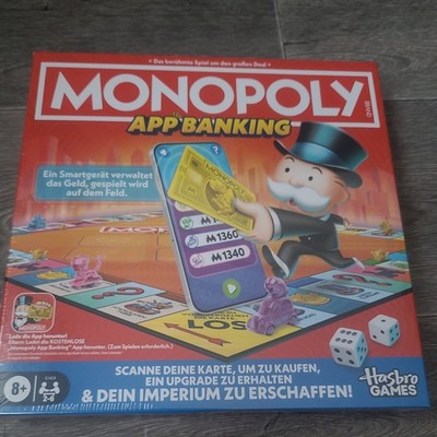 HASBRO GAMING Monopoly App Banking Brettspiel Mehrfarbig NEU OVP