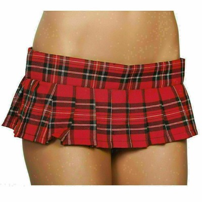 Damen japanische Plaid Minirock Kostüm Mini Dessous Faltenrock Cosplay Clubwear