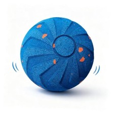 Interactive Pet Toy Ball - Bouncy, Flexible Durable, Self-Rolling for Blue