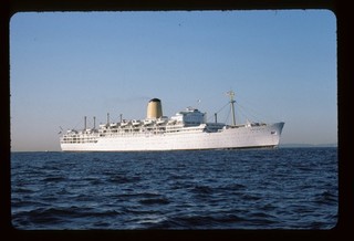 1 Original Ship Slide 1954 built passenger ship ARCADIA February 1976