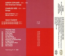Aaron Copland • Charles Ives -- Samuel Ramey, Warren Jones - Copland & Ives: S
