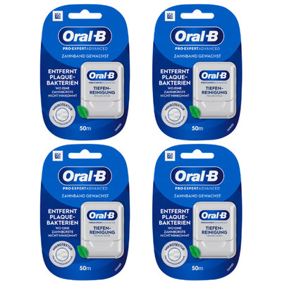 4x Nić dentystyczna woskowana Oral-B Pro-Expert Advanced Deep Clean 50 m