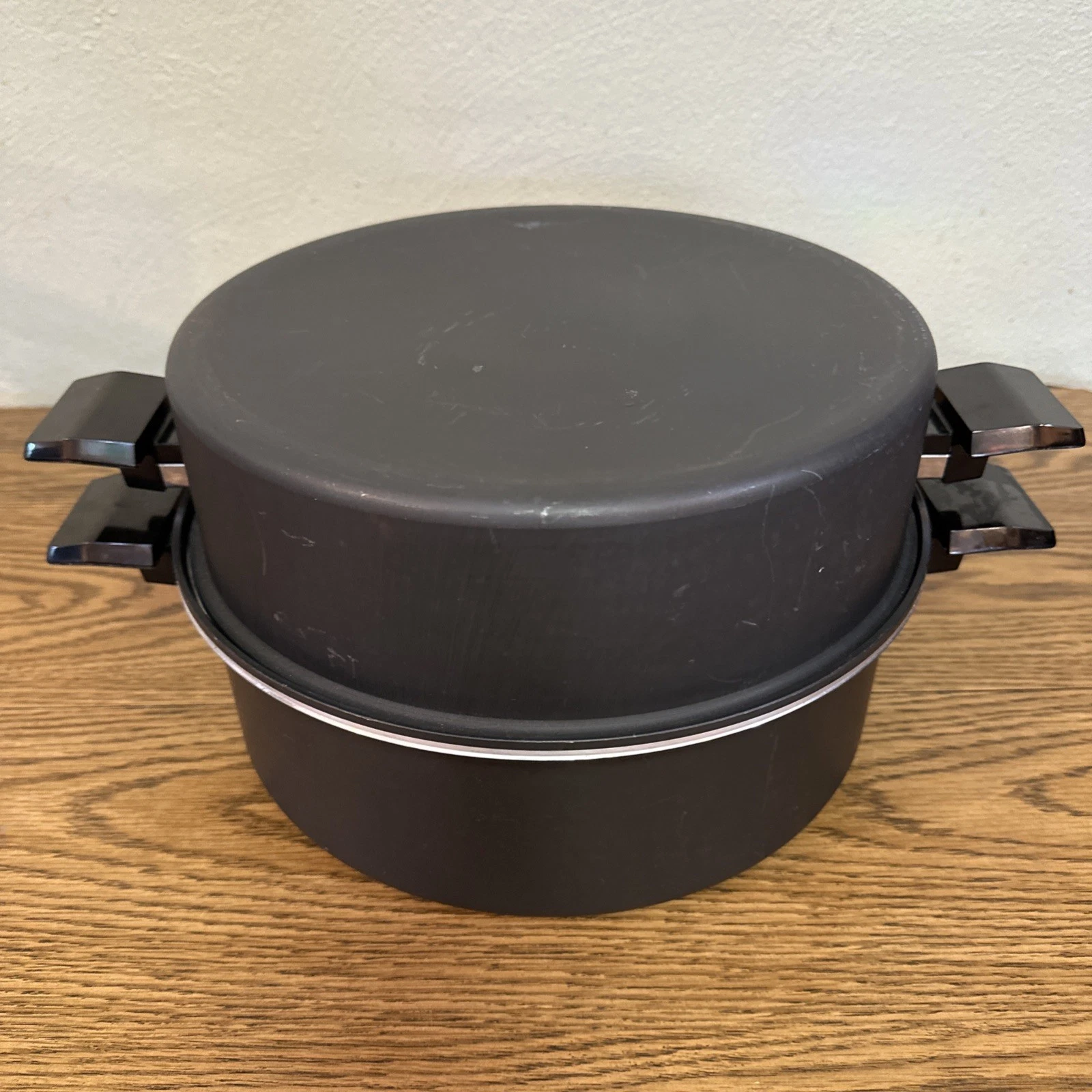 Miracle Maid 12 in Dutch Oven Dome Lid Steamer Inserts Cookware Stockpot 6 Qt