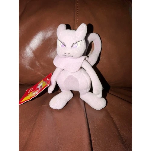 Vintage 1999 Hasbro Pokemon Mewtwo Plush #150 With Tags Retro Toy Collectible