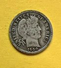 1900-S Barber Dime. 90% Silver. G-VG Condition. Charity Auction/Animal Rescue