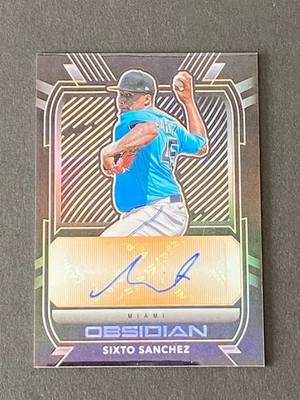 Sixto Sanchez  2021 Obsidian Orange FOTL  Auto #ed 58/75