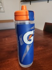 Butelka na wodę i pokrywka Gx Podniesiony antypoślizgowy ściskanie plastik ciemnoniebieski kolor - 30 uncji
