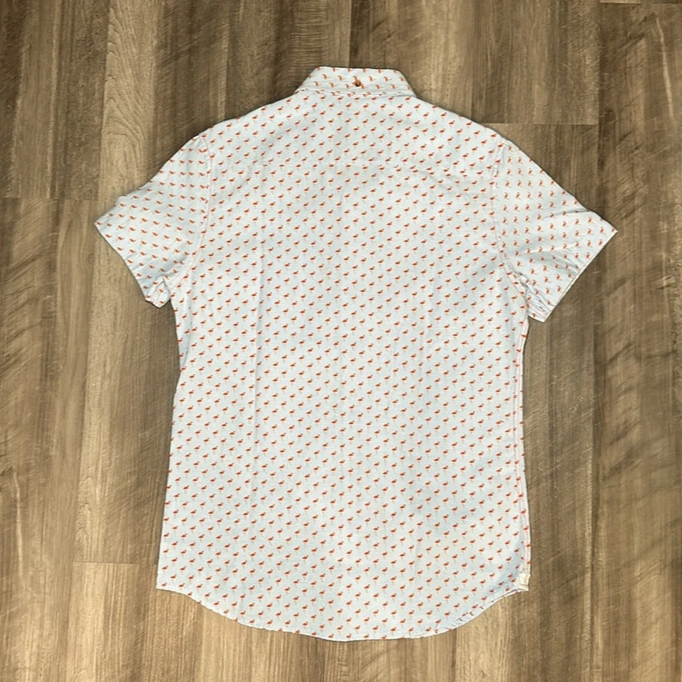 Sovereign Code Flamingo Short Sleeve Button Down Shirt - Small - Image 3 of 4