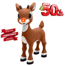 πrudolph The Red-nosed Reindeer 3.1-ft AnimatronicβοΈ Fast Shipping