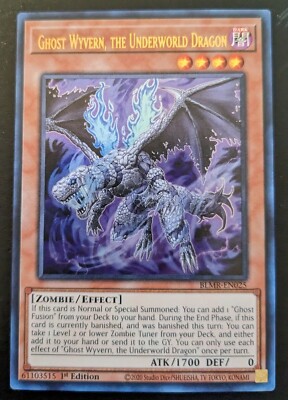 Ghost Wyvern, The Underworld Dragon BLMR-EN025 1stE Ultra Rare Monstrous Revenge
