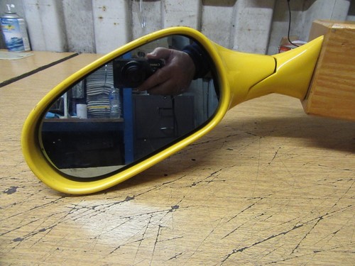 FERRARI 355 WING MIRROW N/S, ON WOOD STAND, CLASSIC SPORTS CAR, 0149957