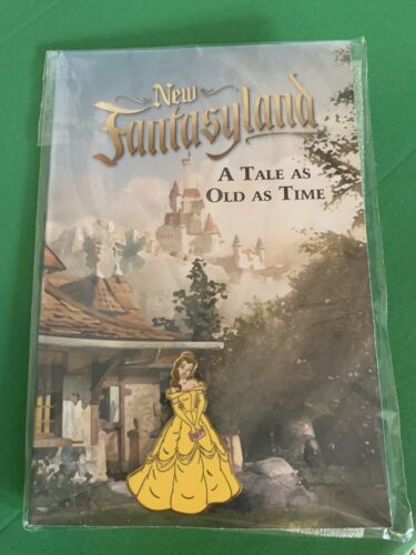 Walt Disney World Opening Day New Fantasyland Cast LE Pin & Card Belle