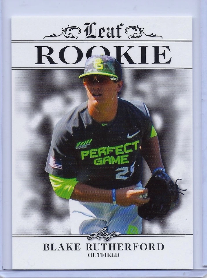 (4) BLAKE RUTHERFORD 2016 LEAF DRAFT 4 CARD ROOKIE LOT! NEW YORK YANKEES - Image 4 of 4