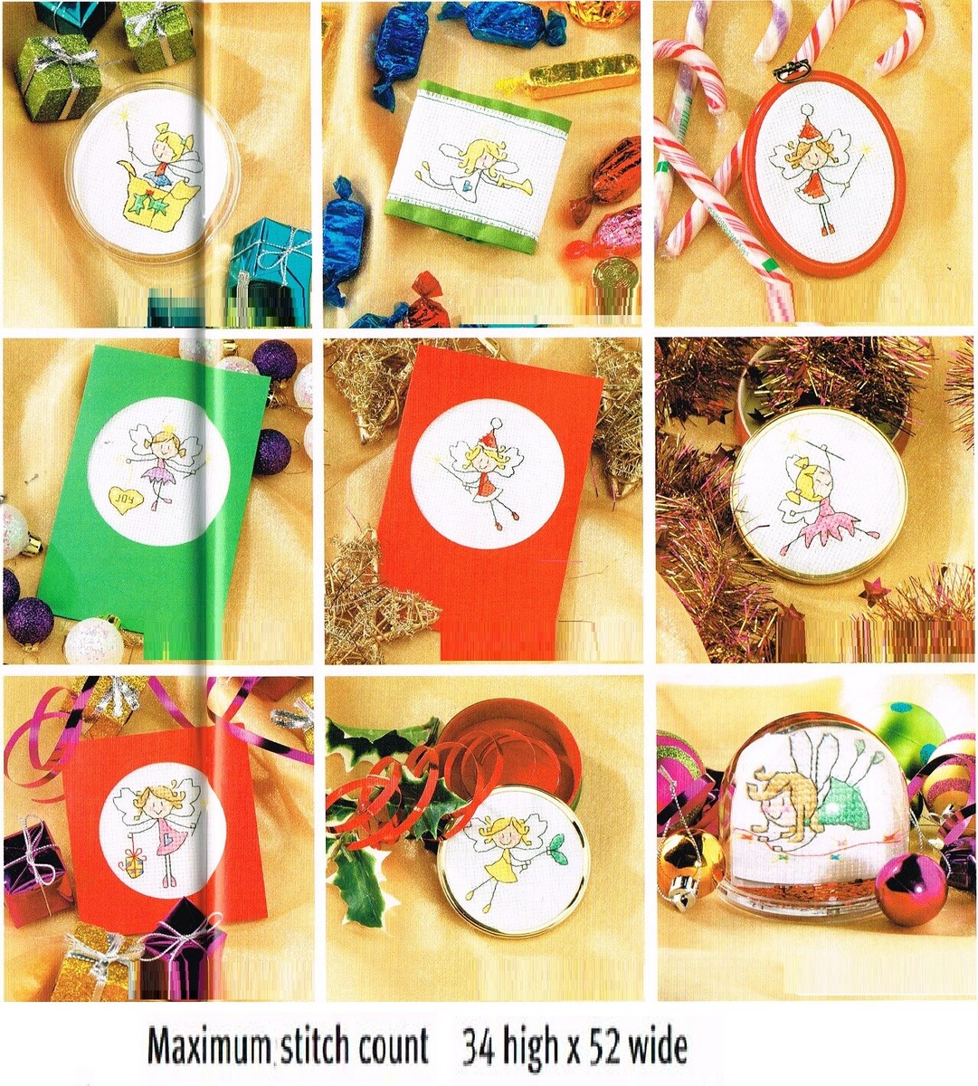 35 FUNKY FAIRY MOTIFS CROSS STITCH PATTERN ONLY EK-EYQ | eBay