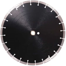 Asphalt Diamond Saw Blades, 1/8" Segment Width, Wet or Dry, 1" Arbor