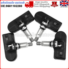4PCS Tire Pressure Sensor TPMS 433MHz For Peugeot 407 207 307 607 508 Citroen UK