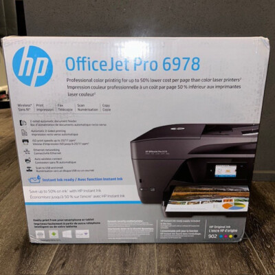 Brand New HP OfficeJet Pro 6978 All-in-One Wireless Printer NIB New in Box