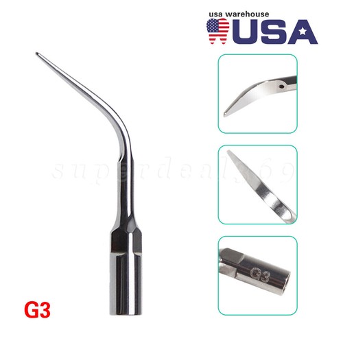 5 pezzi punte per ridimensionamento ad ultrasuoni dentali G1-G4 P1 adatte per picchio EMS manipolo o - Foto 17 di 27