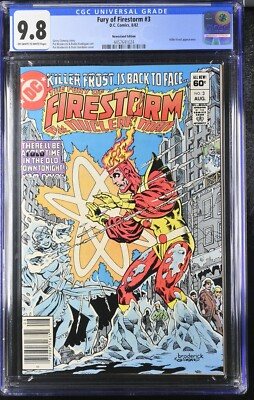 Fury of Firestorm #3 NEWSSTAND variant CGC 9.8 1982 Killer Frost appearance  