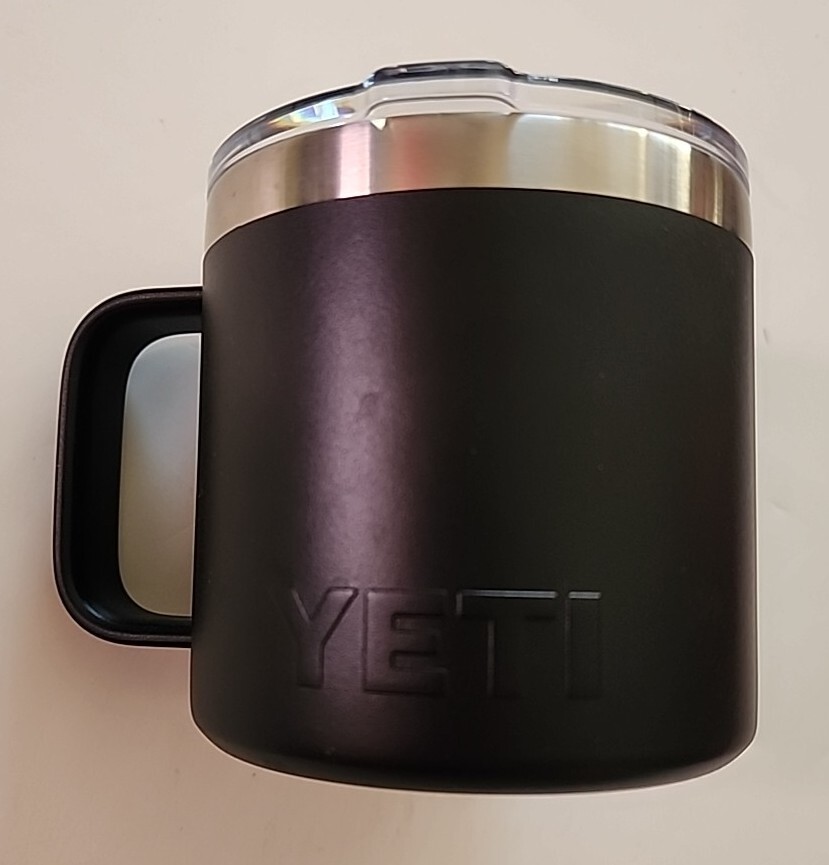 Black YETI® 14oz Mug Rambler® - Authentic - Brand New | eBay