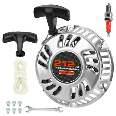 #ad Silver Pull Start Recoil Starter For Predator 212cc 196cc CT200U GX160 Go Kart $29.61