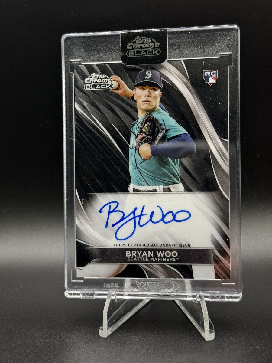 BRYAN WOO - 2024 Topps Chrome Black Rookie Auto - CBA-BW - Seattle 