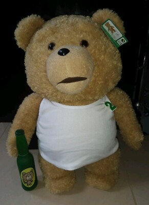 Ted Giant Film offizieller expliziter sprechender & klingender Plüschbär XL 24 Zoll neu mit Etikett