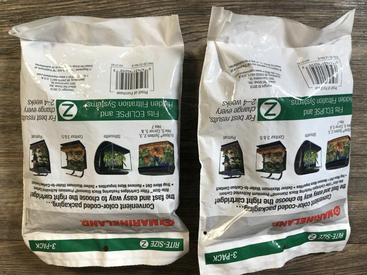 Marineland Eclipse Replacement Filter Cartridges , Rite Size Z , 6 Pack