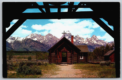 Vintage Postcard - Chapel of the Transfiguration - Moose Wyoming - WY