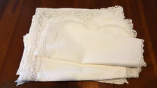 Antique Table Runners or Dresser Scarves 100% linen all different