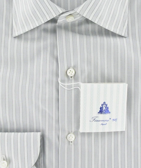 Camisa gris Finamore Napoli 16/41 Foto 2 de 4