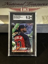 2018 Topps Update Ronald Acuna Jr. Variation SP RC Red Blue SGC 9.5 Mint+