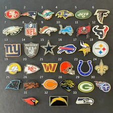 NFL Enamel Pins - Football Team Logo Lapel for Tie Hat Jacket Bookbag Gift